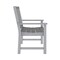 Flash Furniture Ellsworth 50 All Weather Indoor/Outdoor Recycled HDPE Bench with Contoured Seat in Gray LE-HMP-2035-12-GRY-GG - alternate 8
